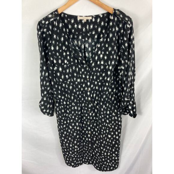 41 Hawthorn Patterned Long Sleeve Dress Size Large - Picture 1 of 6